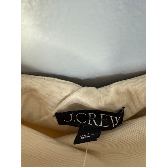 J.Crew Strapless colorblock mixy dress Small Natural NWT - Picture 5 of 6